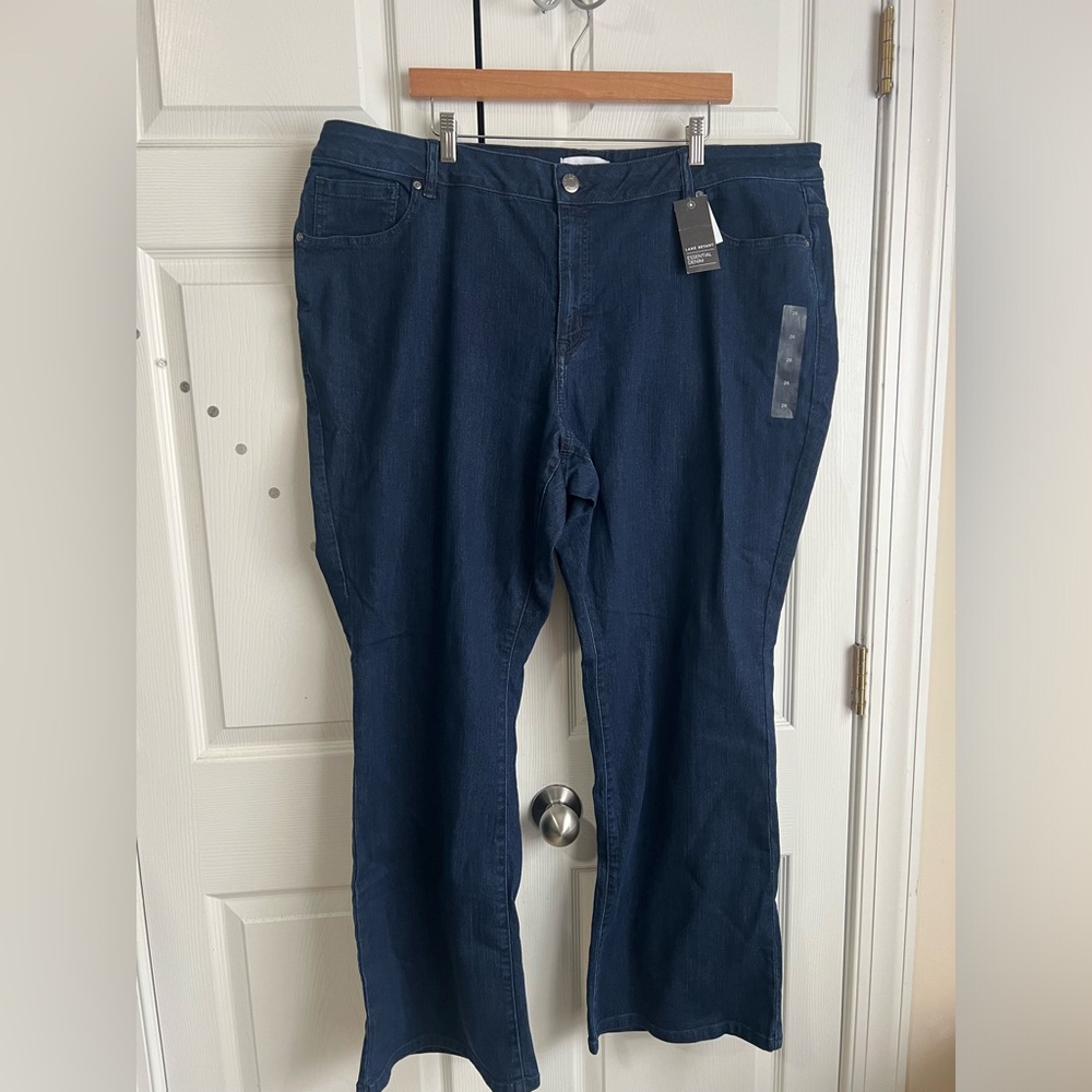 Lane Bryant Blue Jean Mid Rise Bootcut Jeans Size 26 Dark